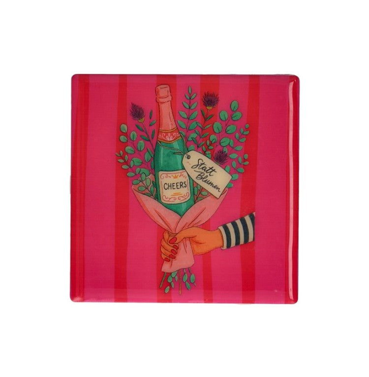 GIFTCOMPANY LOVE TILES Untersetzer Motiv Statt Blumen