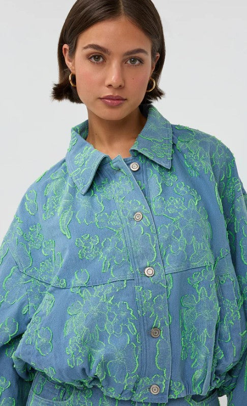 STUDIO AMAYA Bomberjacke Layla Jeans Flowers