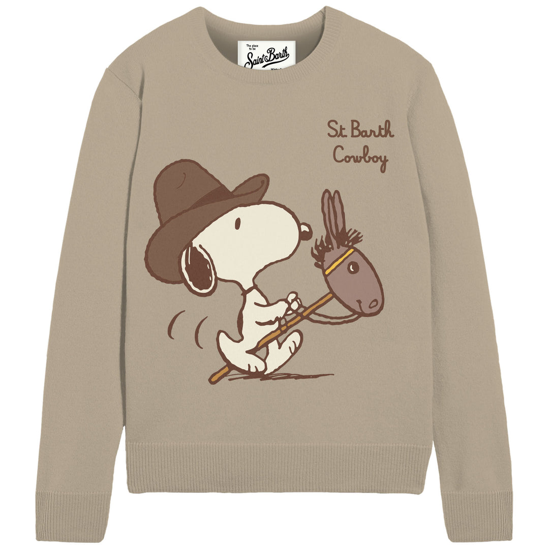 MC2 Saint Barth Pullover Strick Peanuts™ Snoopy Cowboy mit Steckenpferd