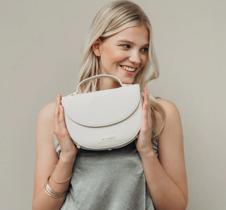 HEY MARLY Tasche Half Moon Farbe Crema