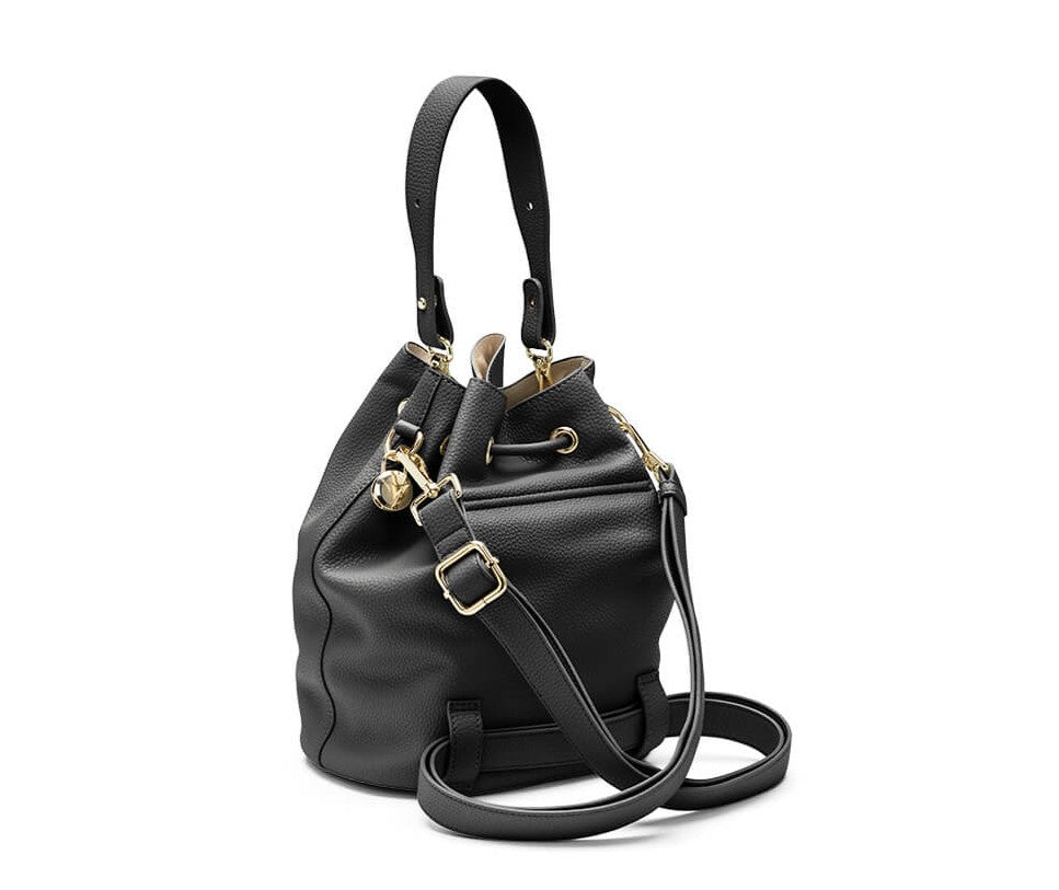 HEY MARLY Tasche Bucket Bag, Farbe Schwarz