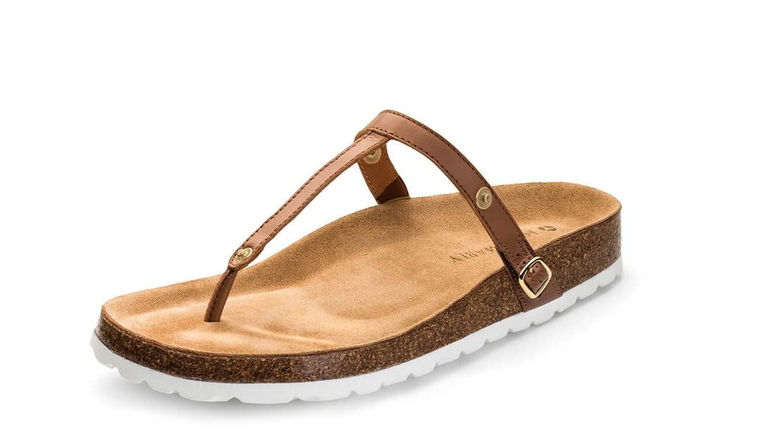 HEY MARLY Sandale Basis CASUAL CORK COGNAC