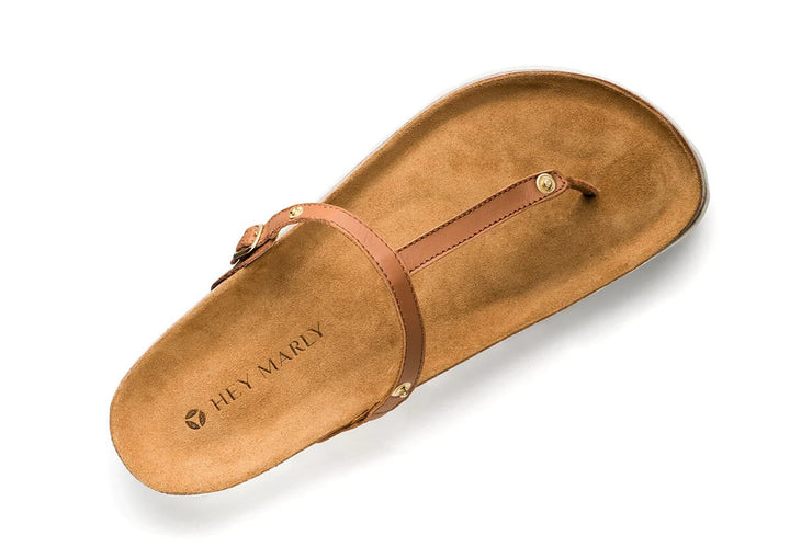 HEY MARLY Sandale Basis CASUAL CORK COGNAC
