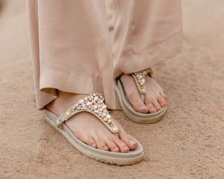 HEY MARLY Sandale CASUAL CLEAN CREMA