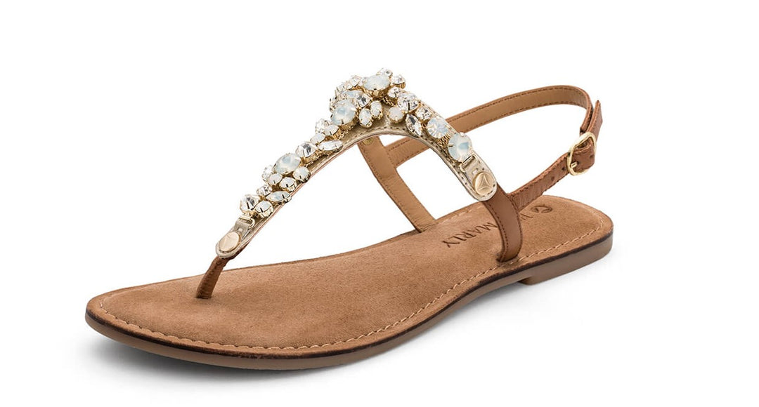 HEY MARLY Sandale CASUAL COMFORT COGNAC
