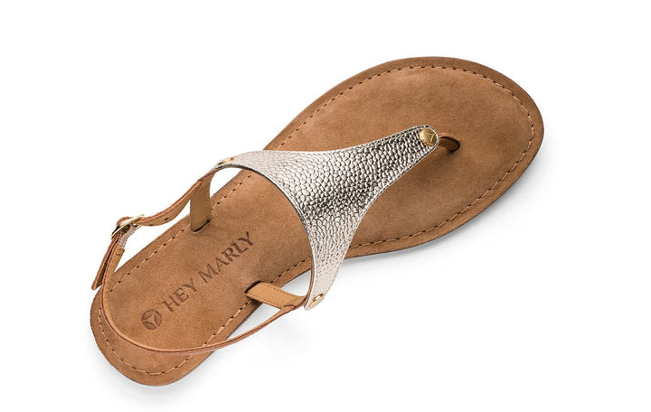 HEY MARLY Topping für Sandale Mars Metallic Gold