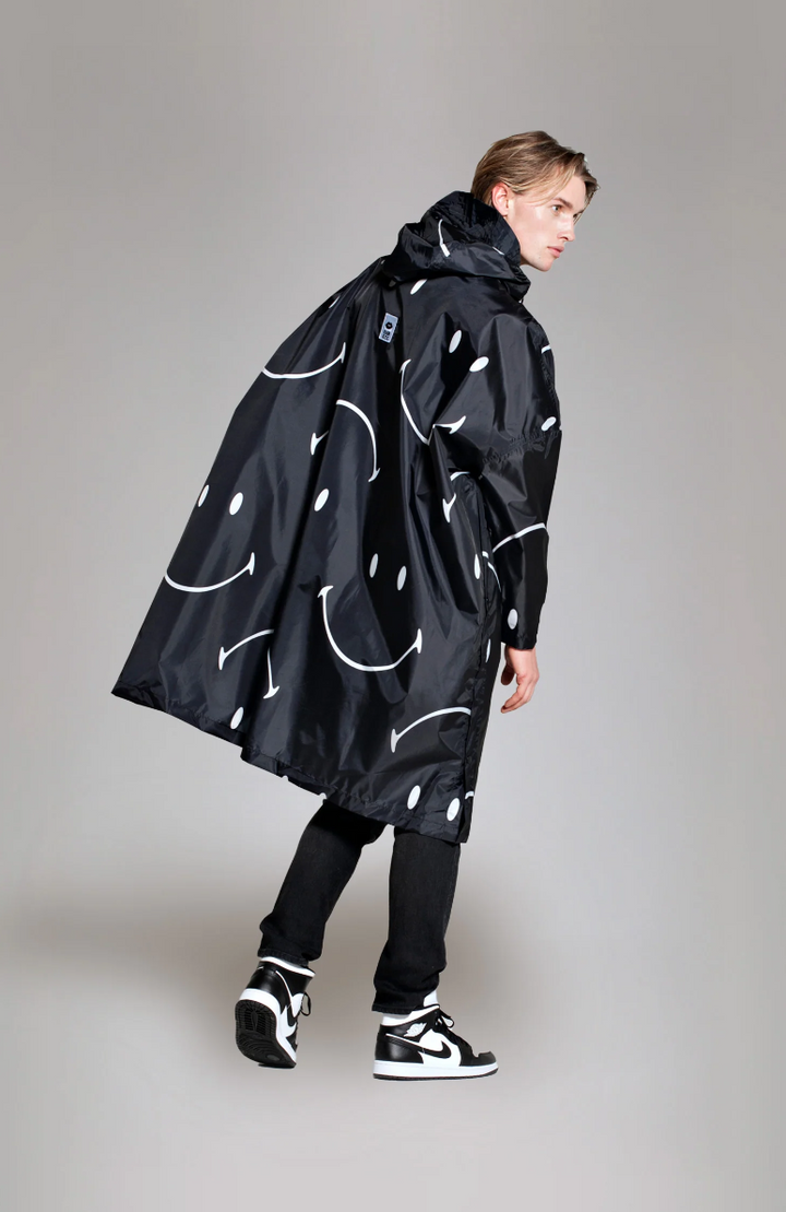 RAIN KISS Poncho smiley - the Original, Farbe Schwarz
