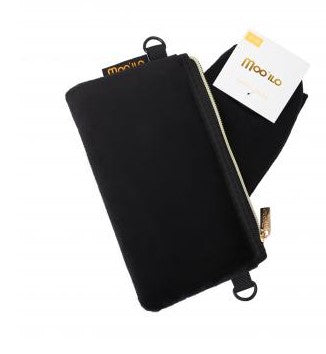 MOO ILO LUREX SOCKEN in kleiner Neonpren Tasche, Farbe Schwarz