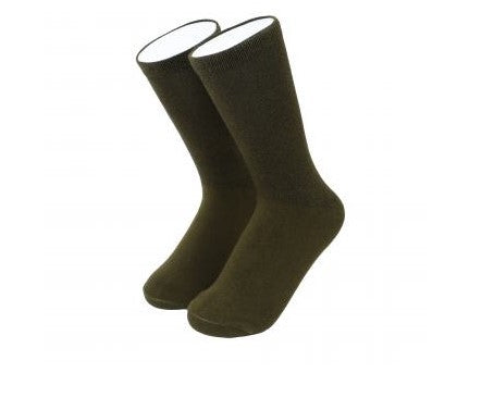 MOO ILO LUREX SOCKEN in kleiner Neonpren Tasche, Farbe Khaki