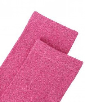 MOO ILO LUREX SOCKEN in kleiner Neonpren Tasche, Farbe Pink