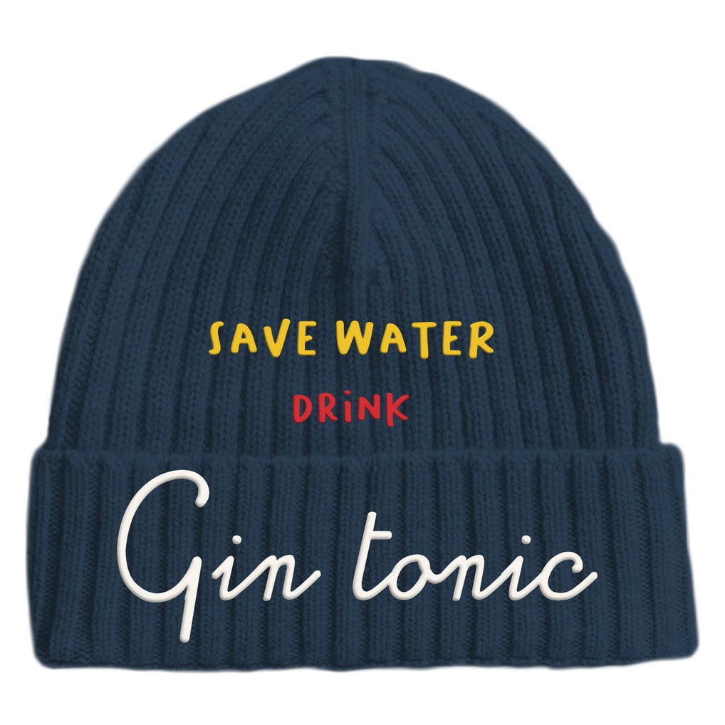 MC2 SAINT BARTH Beanie Mütze SAVE WATER DRINK...