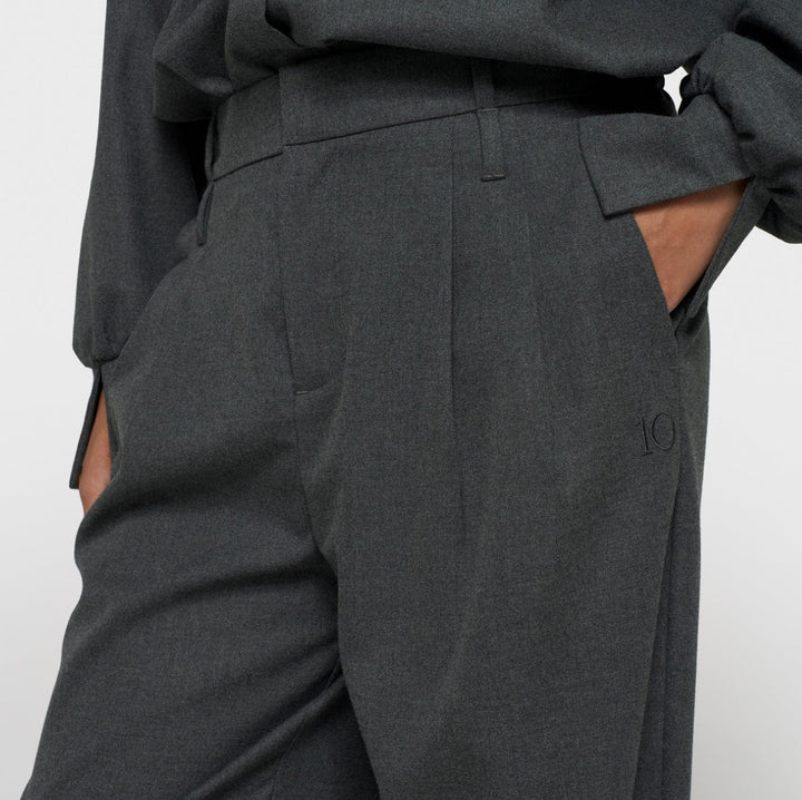 10DAYS Hose tapered, Farbe Grau-meliert