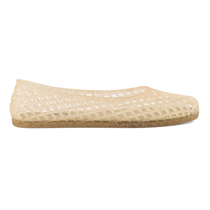 COLOURS OF CALIFORNIA Jelly Ballerina Gold mit Glitzer