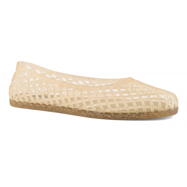 COLOURS OF CALIFORNIA Jelly Ballerina Gold mit Glitzer
