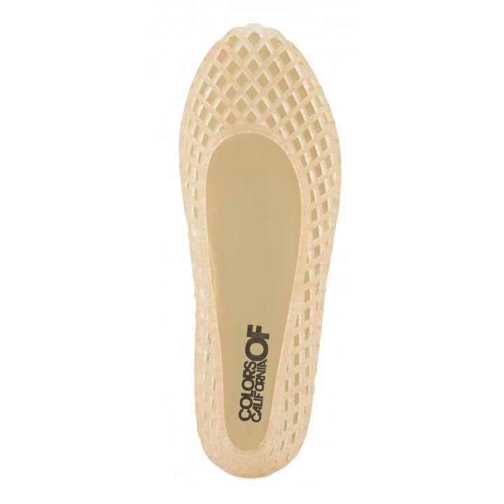 COLOURS OF CALIFORNIA Jelly Ballerina Gold mit Glitzer