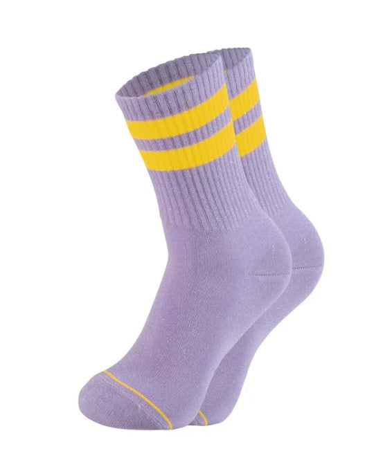 OOLEY Socken Starlight Glitter Banana Gelb / Flieder