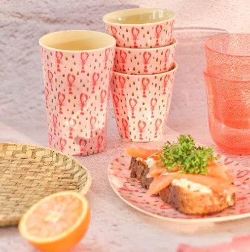 RICE Melaminbecher HUMMER PINK