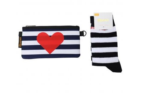 MOO ILO SOCKEN in kleiner Neonpren Tasche, BEST MUM