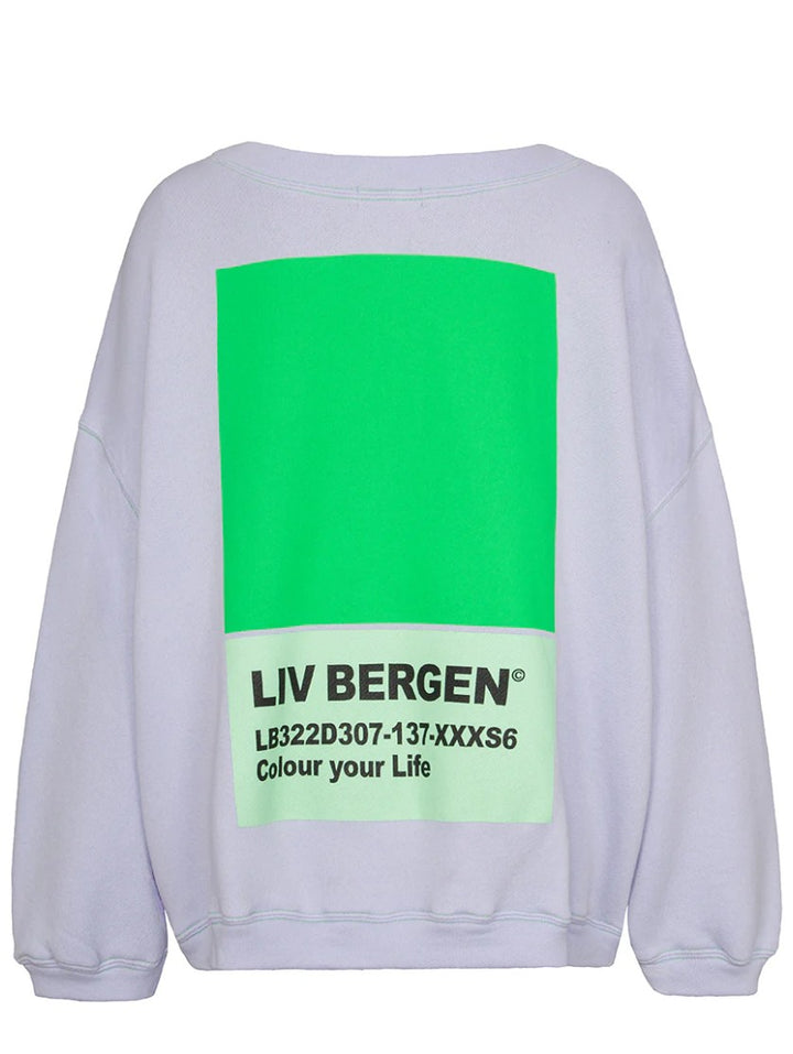 LIV BERGEN Sweatshirt Square Farbe Blau/Grün