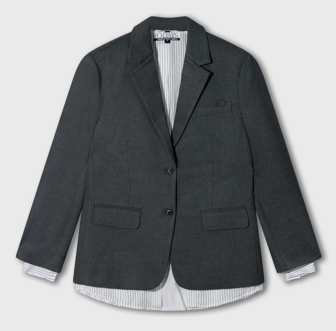 10DAYS Statement Blazer, Farbe Grau