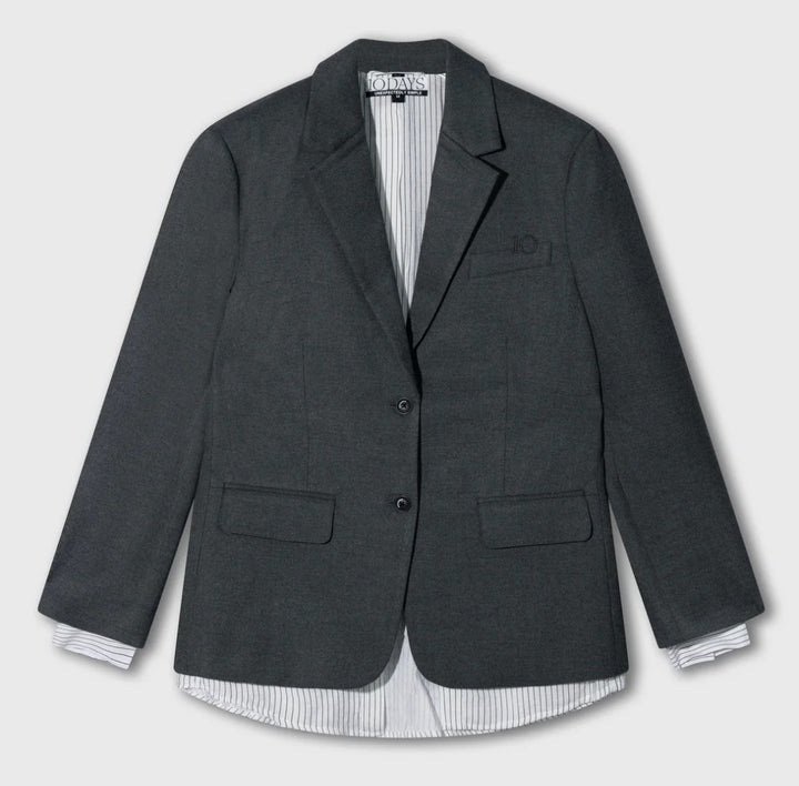 10DAYS Statement Blazer, Farbe Grau