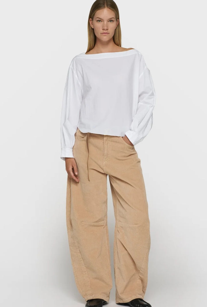 10DAYS Bluse mit Boatneck, Farbe Weiß