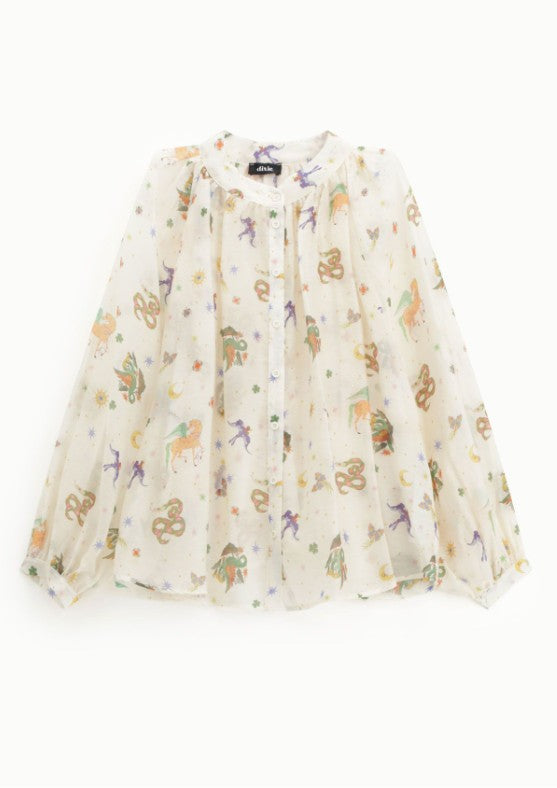 DIXIE Bluse Magic Fabelwesen