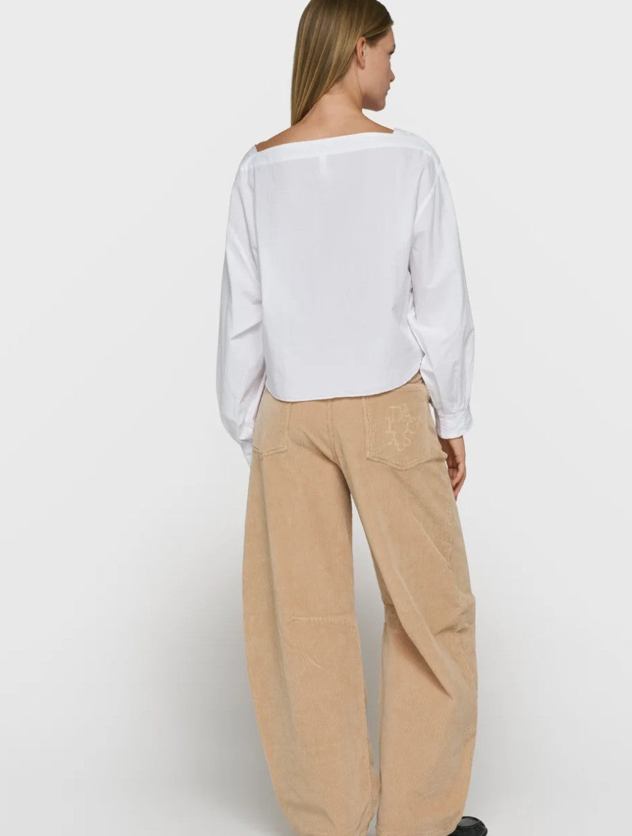 10DAYS Bluse mit Boatneck, Farbe Weiß