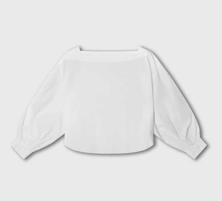 10DAYS Bluse mit Boatneck, Farbe Weiß