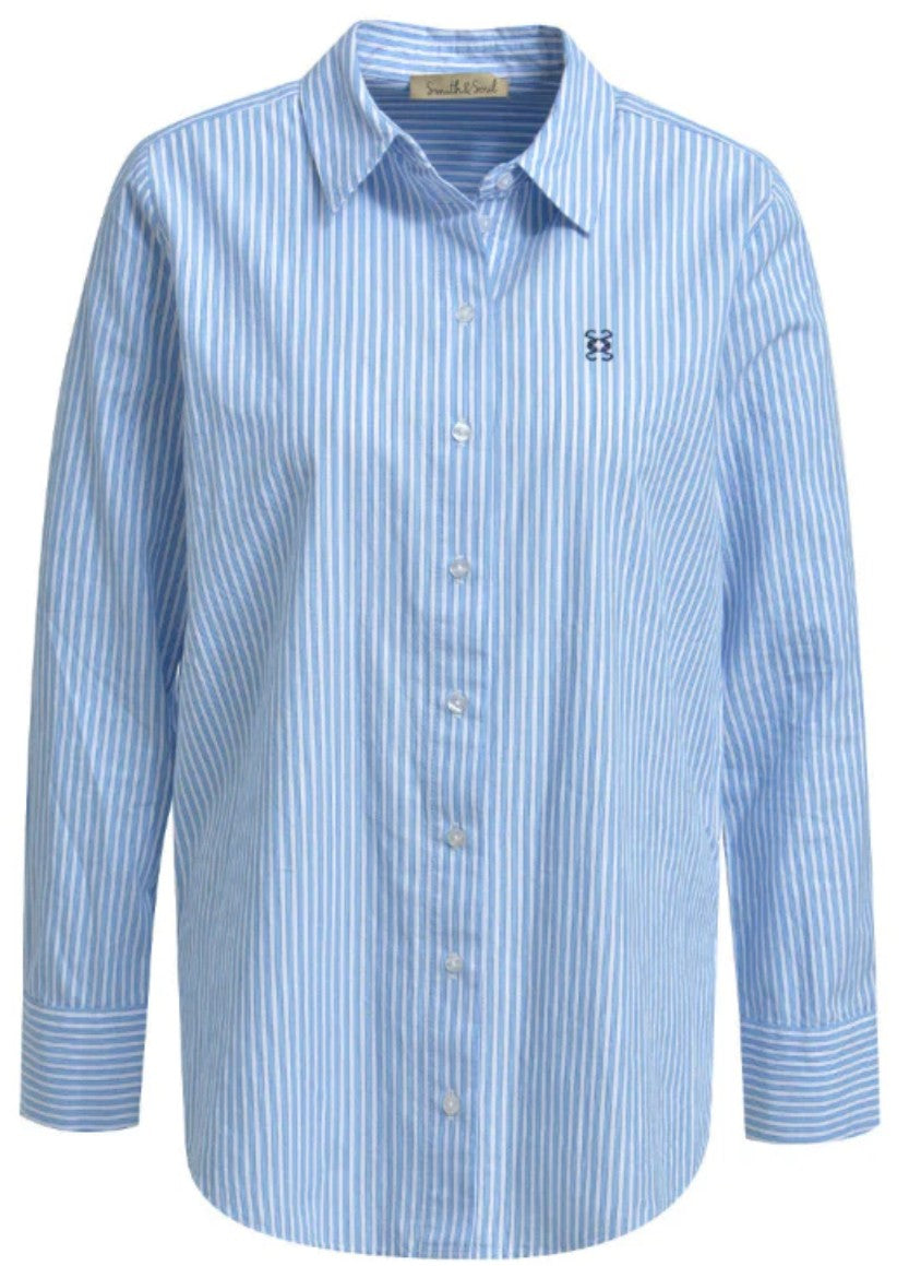 SMITH & SOUL Bluse Blau mit Streifen