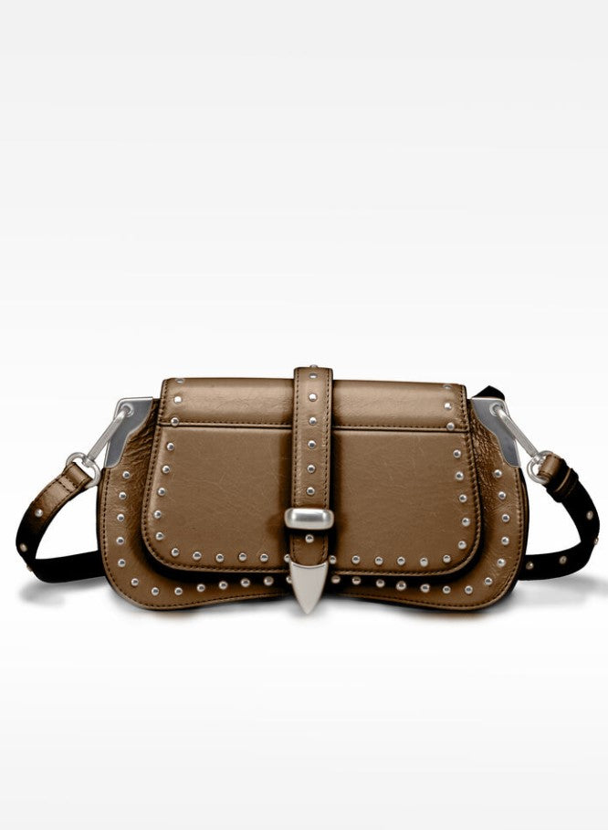 LES VISIONNAIRES Tasche LUNA Westernstyle Festival, Farbe Coffee Braun