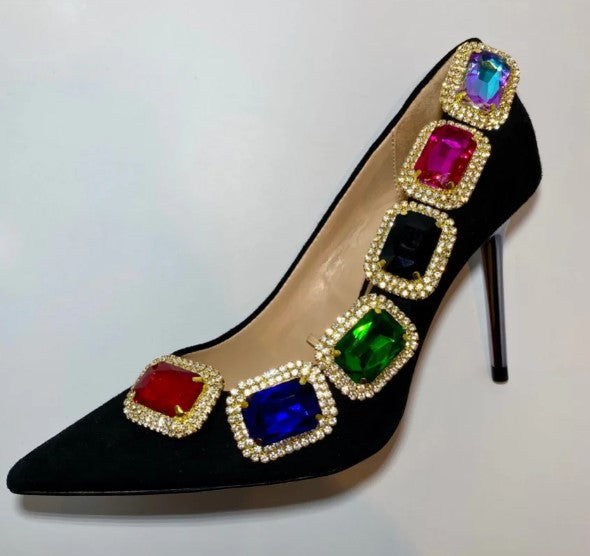 MAXIMONDÄN Schuhclips Glitzer Stone Brilliant "Mailand", Farbe Schwarz