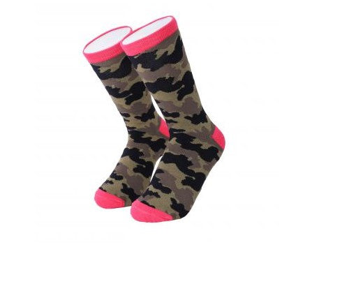 MOO ILO SOCKEN in kleiner Neonpren Tasche, Camouflage