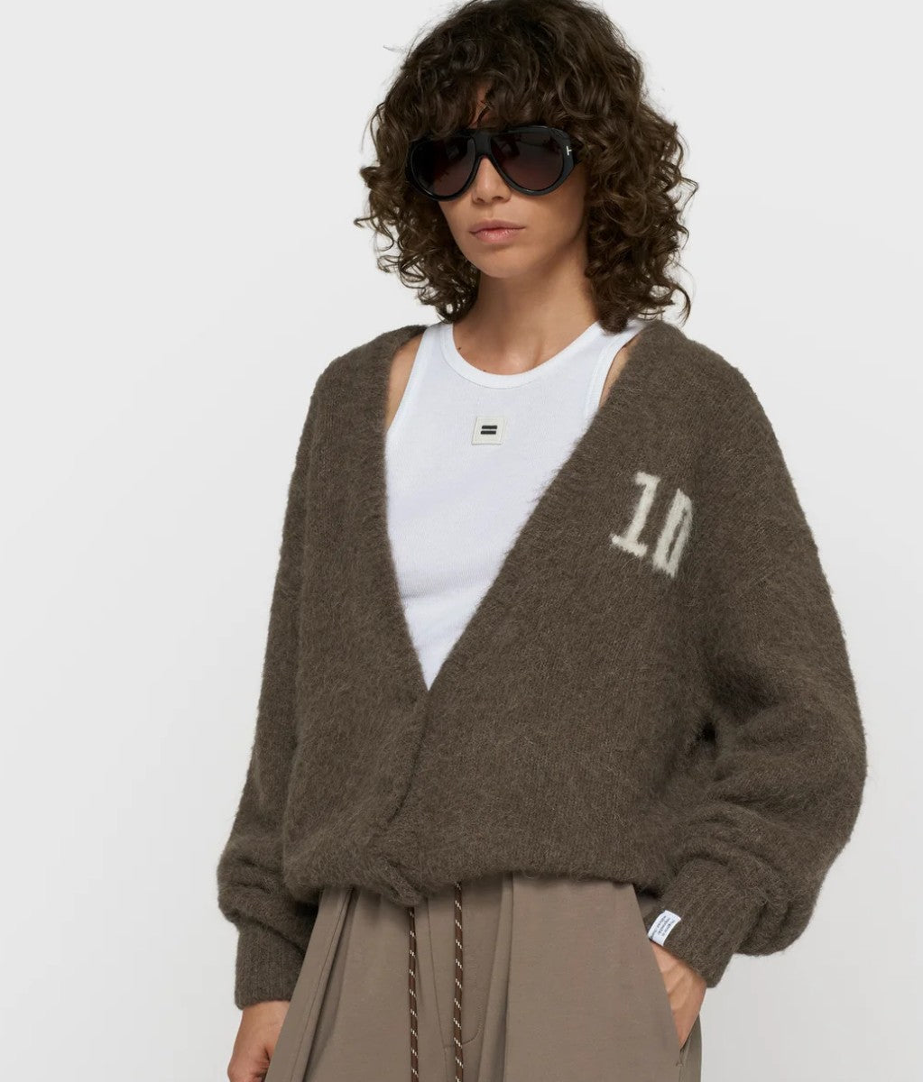 10DAYS Kuschelige Strickjacke, Cardigan 10, Farbe Portobello Taupe
