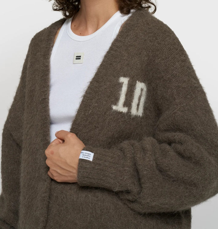 10DAYS Kuschelige Strickjacke, Cardigan 10, Farbe Portobello Taupe