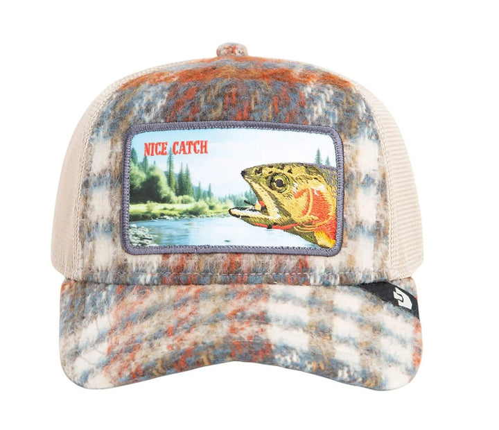 GOORIN BROS Trucker Baseball Cap NICE CATCH Karpfen