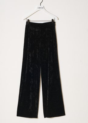 EDITED Hose Corin, Samtoptik, Farbe Schwarz