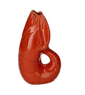 GIFTCOMPANY, Karaffe Hummer Vase, Madame Crevette S, Farbe Orangerot