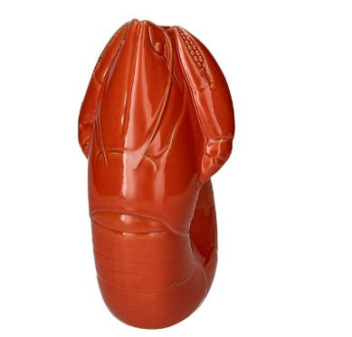 GIFTCOMPANY, Karaffe Hummer Vase, Madame Crevette L, Farbe Orangerot