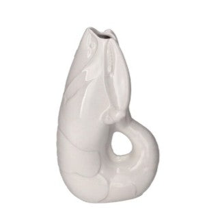 GIFTCOMPANY, Karaffe Hummer Vase, Madame Crevette S, Farbe Weiß