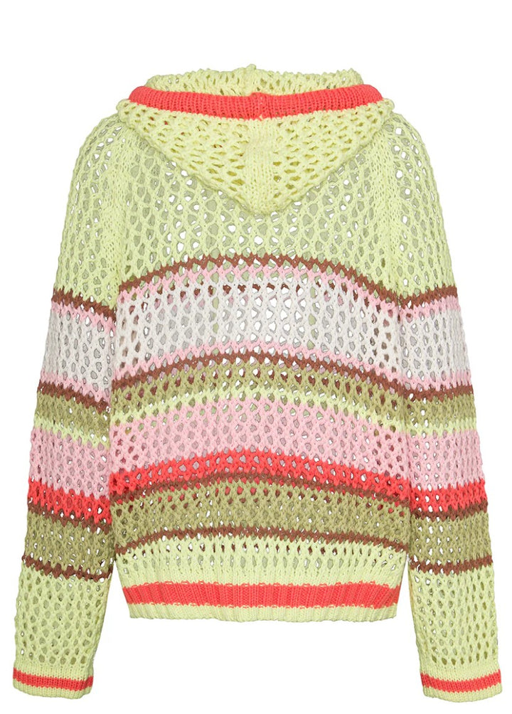 LIV BERGEN Hoodie Crochet Limette