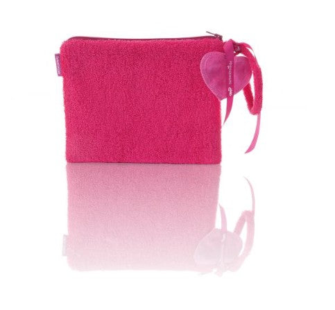 FARBENFREUNDE Frottee Clutch Tasche Fuchsia