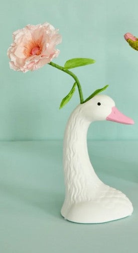 RICE Keramik Vase Gans