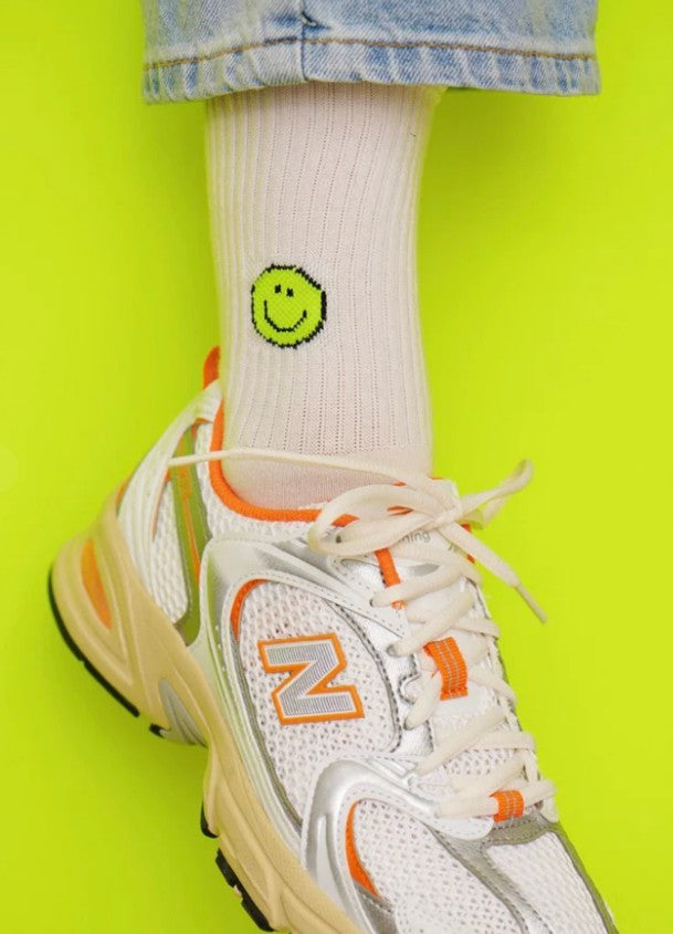 OOLEY Socken Icon - Lemon Smile (Neon Gelb)