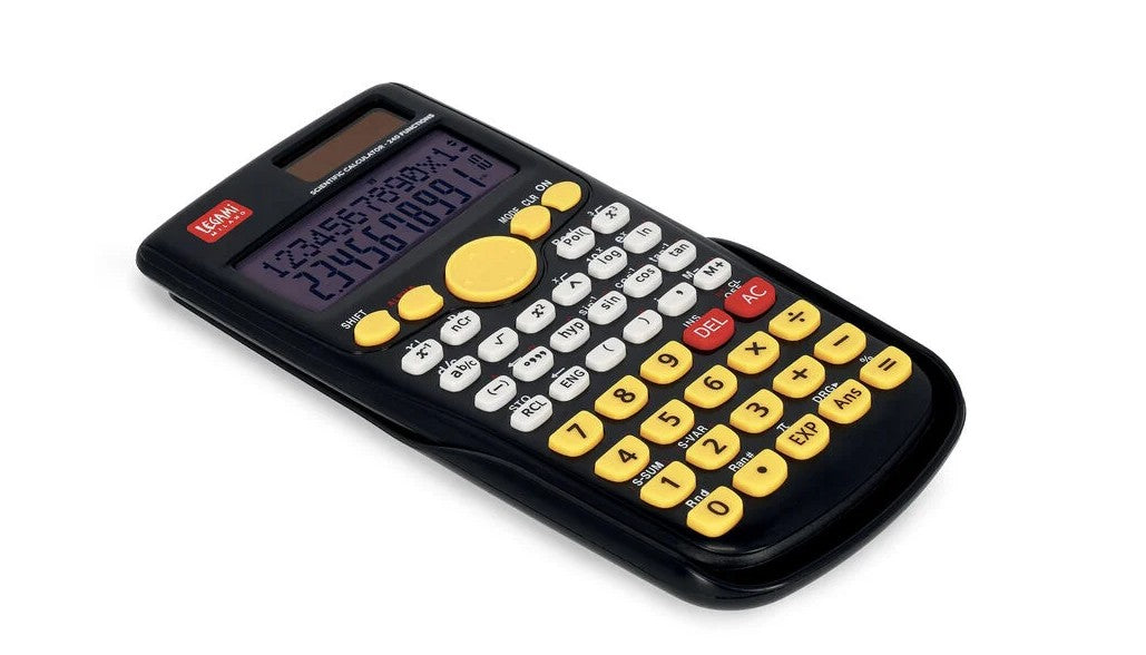 LEGAMI Wissenschaftlicher Taschenrechner Count on me Genius Schwarz/Gelb