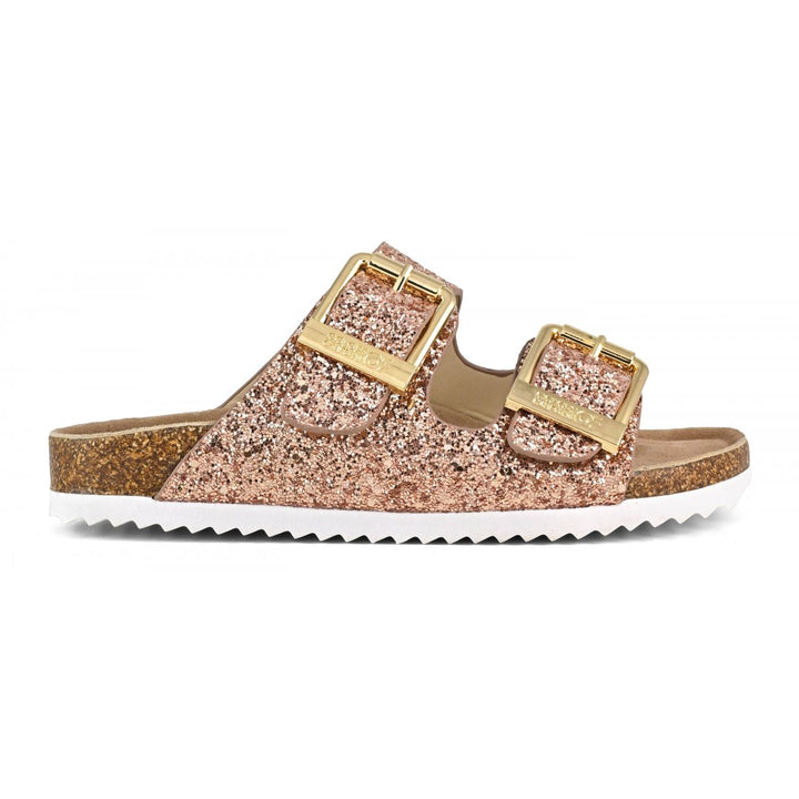 COLOURS OF CALIFORNIA Sandale mit Riemen, Farbe Rosa Glitzer