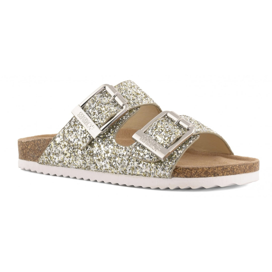 COLOURS OF CALIFORNIA Sandale mit Riemen, Farbe Silber Glitzer