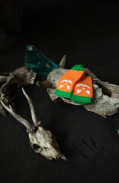 MDMD Socken Pumpkin Kürbis / Leuchtsocken