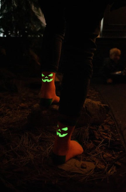 MDMD Socken Pumpkin Kürbis / Leuchtsocken