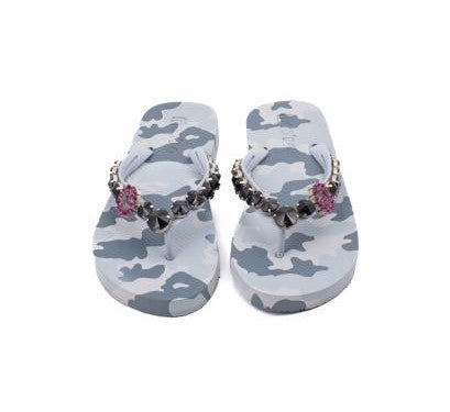 MOO'ILO Schuhe Flipis PEACE Camouflage Grau